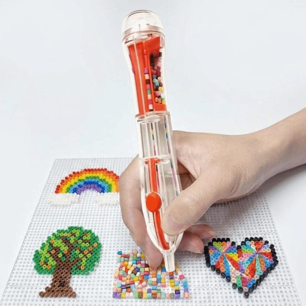 Transparent Body Automatic Fuse Bead Pen Ergonomic Grip Fuse Beads Pen Perler Beads