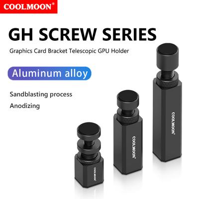 COOLMOON 50-120mm Graphics Card Holder Video Card Holder Vertical Bracket Aluminum Alloy Card GPU Holder Support Desktop PC Case