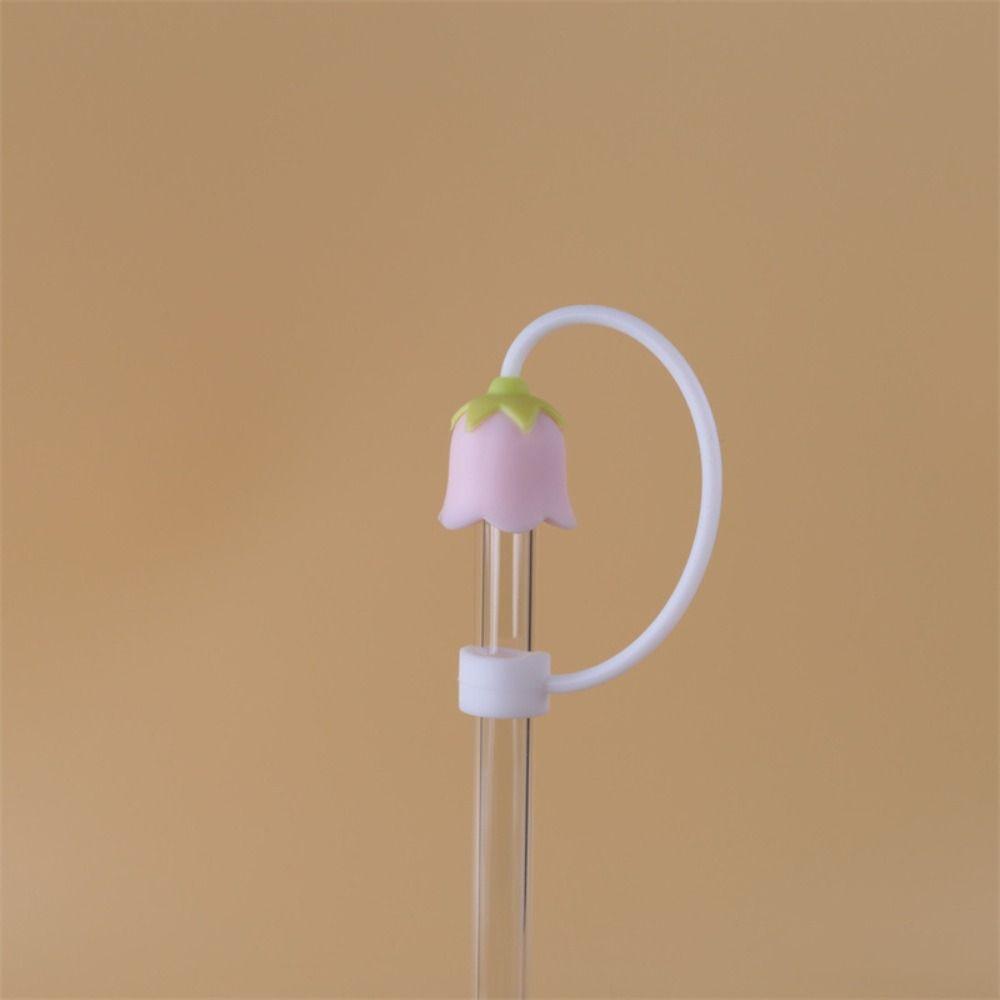 Splash Proof Flower Straw Topper Reusable Straw Caps for Stanley Yeti Tumbler Cup 10mm Straws