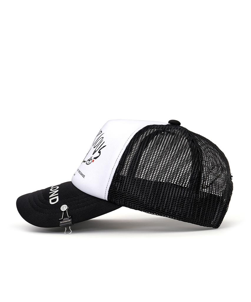 BLACKBLOND Vividi Rescul Trucker Mesh Cap (Black)