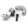 13mm/15mm/16mm/20mm/25mm/30mm Feststellringe Aluminiumlegierung Klemmhülse Klemmkragen Typ Doppelt geteilter Wellenkragen Brandneu