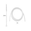 Coffee Machine Milk Hose Set Silicone Tube and Dishwasher Safe Milk Tube Stainless Steel Tube with Cleaning Brush