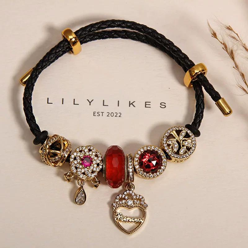 Elegant Women's Bracelet – Luxury Retro Beaded Design with Panjia Style for a High-End, Exquisite Feel.