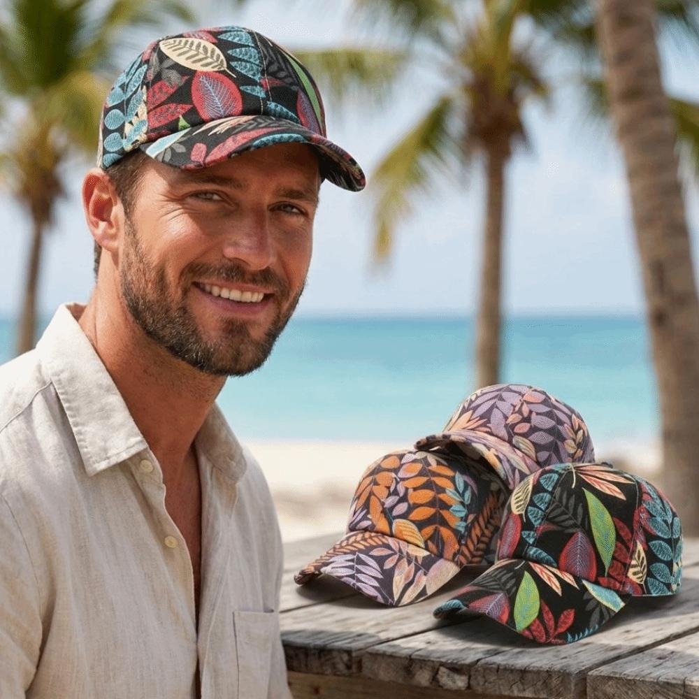 Fashion Korean Style Baseball Cap Maple Leaf Print Sun Protection Oversized Hat Casual Trendy Sun Hat For Men Women
