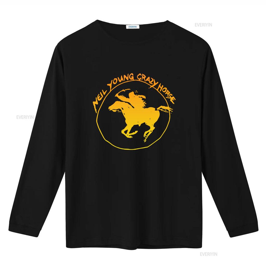 Neil Young Crazy Horse Mens T Shirt S 5XL Long or s Rock Band  vintage Washed Casual fashion Stretched Breathable Slightly