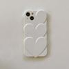 Cream Love 3d Heart Cover For Iphone 14 Pro Max Plus 11 13 12 Promax Silicone Soft Cute Shockproof Phone Case Funda Capa