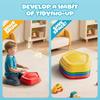 5Pcs Rechargeable Stepping Stones for Kids Toddler 3-5 with Light&Music,Balance Sensory Stepping Stones Indoor Outdoor Play,5 Long-lasting Batteries