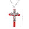 Vintage Gothic Collar Necklace Wooden Cross Pendant Necklace Streetwear Jewelry