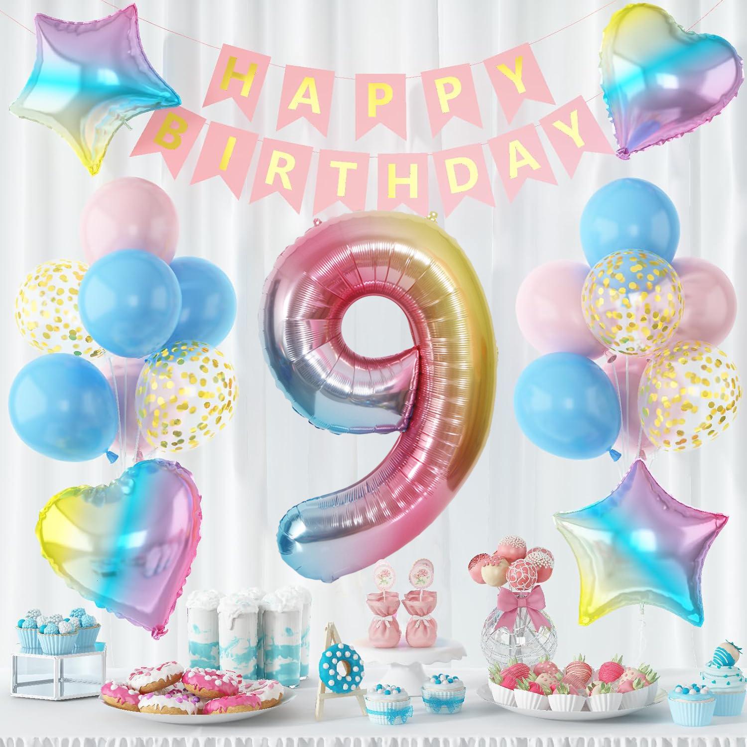 

Gradual change balloon flag set 40 inch digital baby birthday scene arrangement photo props kindergarten gradual change digital set 9