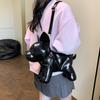 NEW Doggie Shoulder Bag for Women Bulldog Crossbody Leather Bag Adjustable Strap Messenger Bag w/Zipper for Shoping Travel