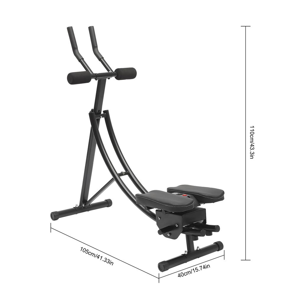 Abdominal Exercise Equipment, Home Gym Ab Trainer, Foldable Core and Ab Workout Machine, Adjustable Abdominal Exercise Machine