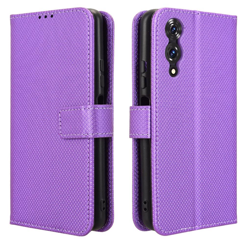 For Cubot A10 Case PU Leather Diamond Texture Wallet Phone Cover