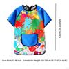 Art Smock for Kids, Children Play Apron, Soft Practical Baby Eating Bibs, Painting