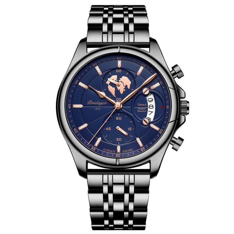 Top Brand Waterproof Multifunctional Luminous Men's Watch Fashion Business Calendar Watch