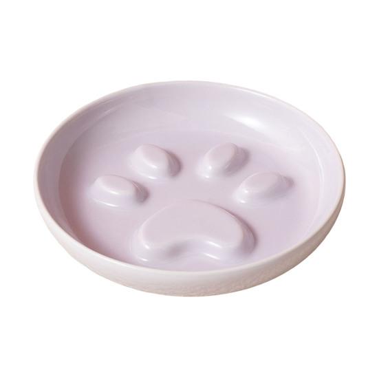 Ceramic Slow Feeder Bowl, Slow Feeding Dog Bowl, Prevents Choking And Vomiting, Pet Food Dish for Cats Dogs фиолетовый