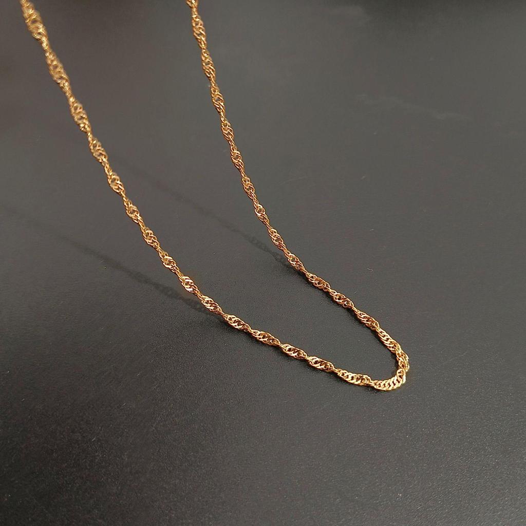 Goudkleurig Watergolf Dames Sleutelbeen Ketting - Modieus en Eenvoudig Ontwerp