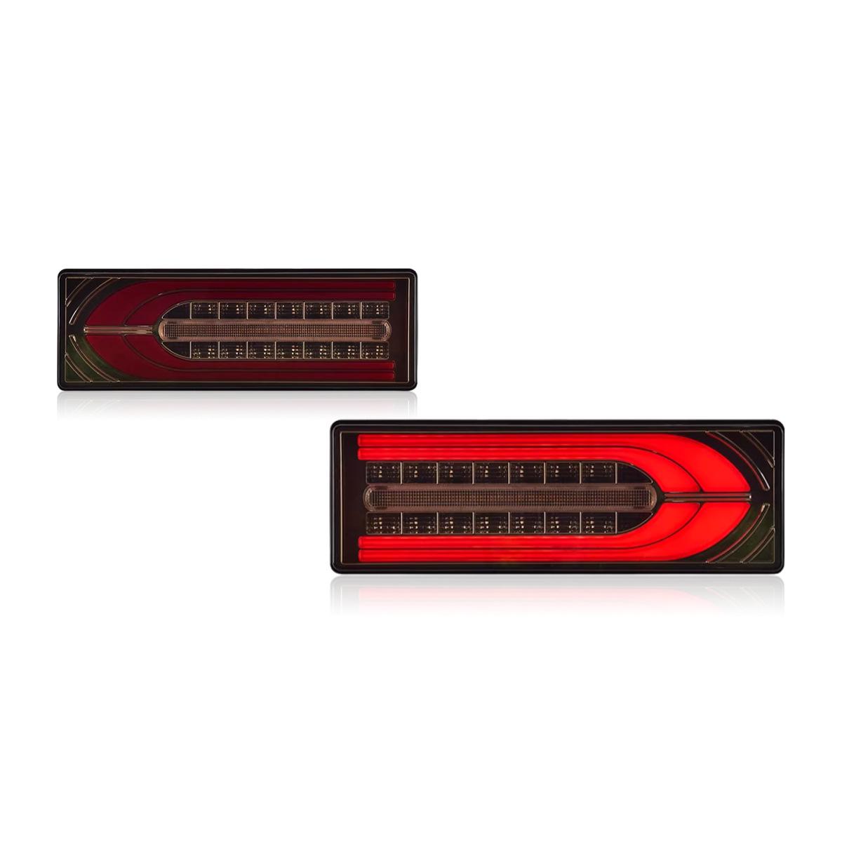 LED Taillight Assembly with Sequential Turn Signals for 1985-2007 Toyota Land Cruiser FJ75.