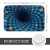 Grid Wormhole Geometric 3D Anti-slip Doormat Floor Mat Water oil proof Carpet Rug for Kitchen Entrance Home Bedroom Footpad Mats