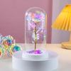 Valentine’s Glowing Gold Foil Rose Lamp - Women's Day Gift