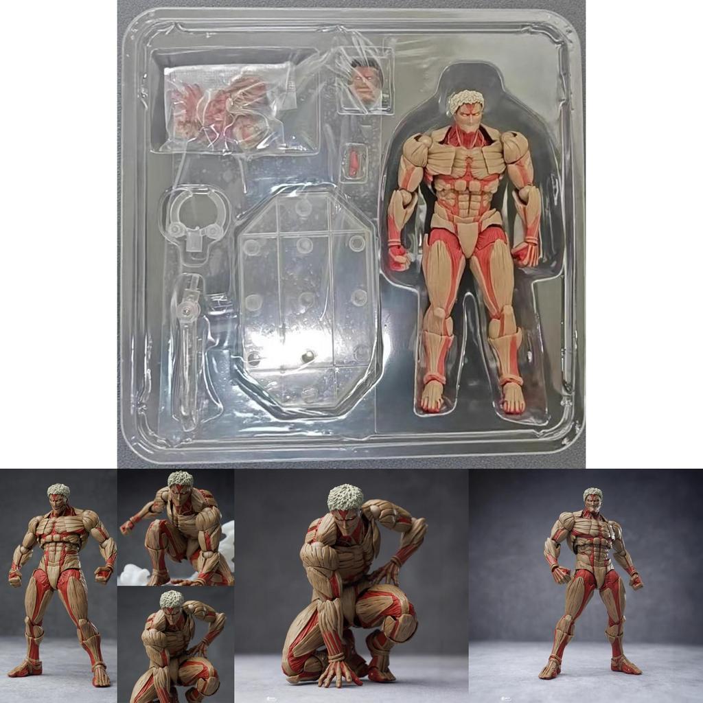 Attack On Titan Der gepanzerte Titan PVC Modell Ornament mit beweglichen Gelenken für Sammler