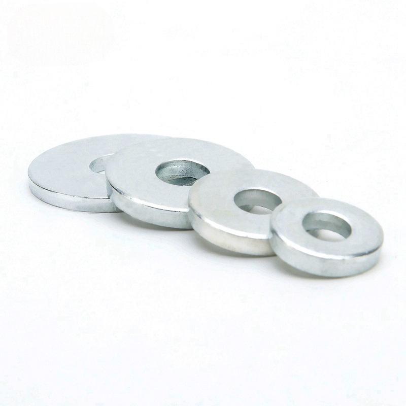 Heavy-Duty Galvanized Metal Flat Washers: Thickened Iron Rings M4 M5 M6 M8 M10