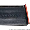 Made In Shaku 3 ID Wood Black and Red X X J-kitchens Placemat/Tray, Japan, Fashionable, Grain, (39.4cm 27.6cm 2.1cm)