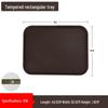 Square Tempered Glass Fiber Fast Food Serving Tray