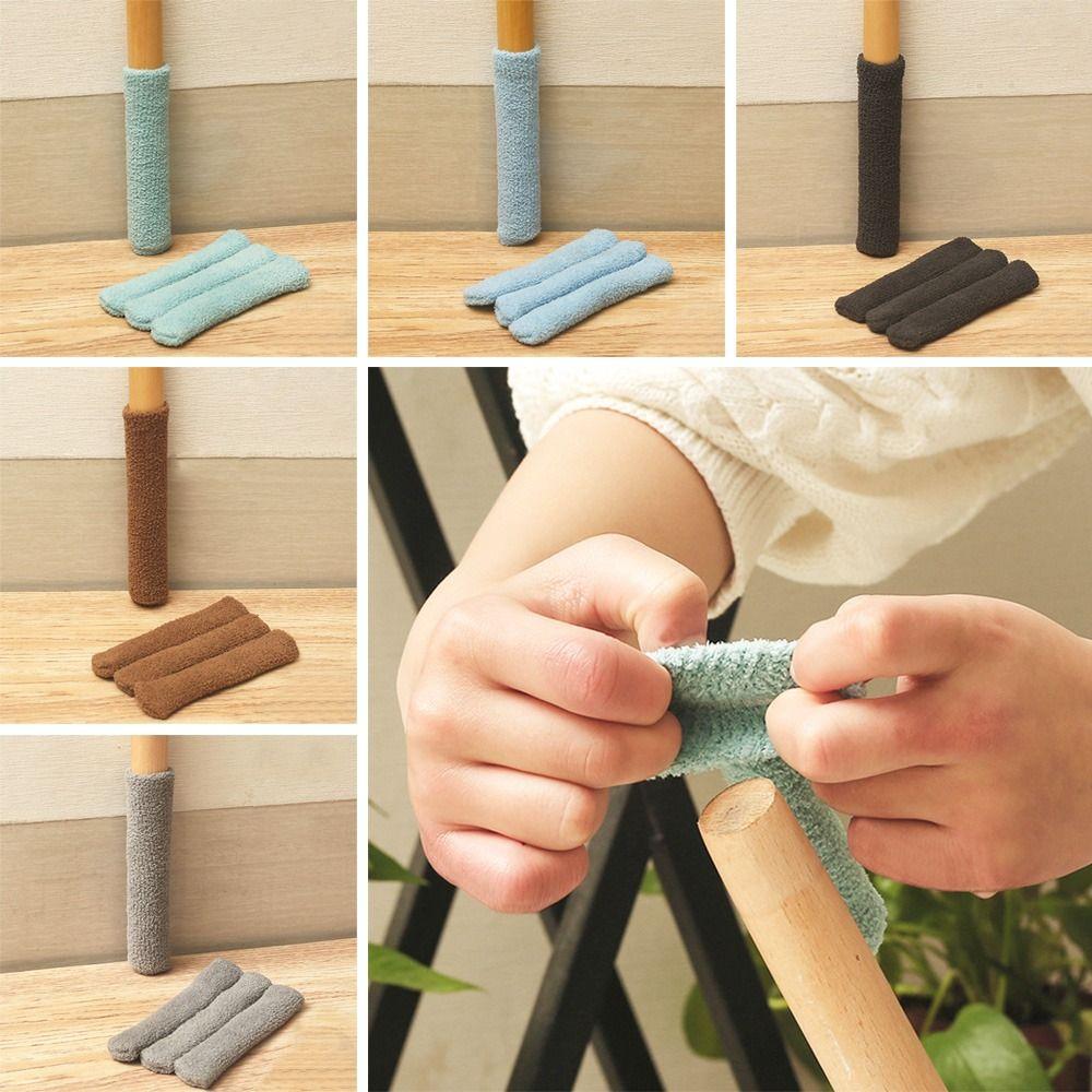 4Pcs/set Floor Protector Table Foot Cover Knitting Furniture Legs Sleeves Cute Protective Case