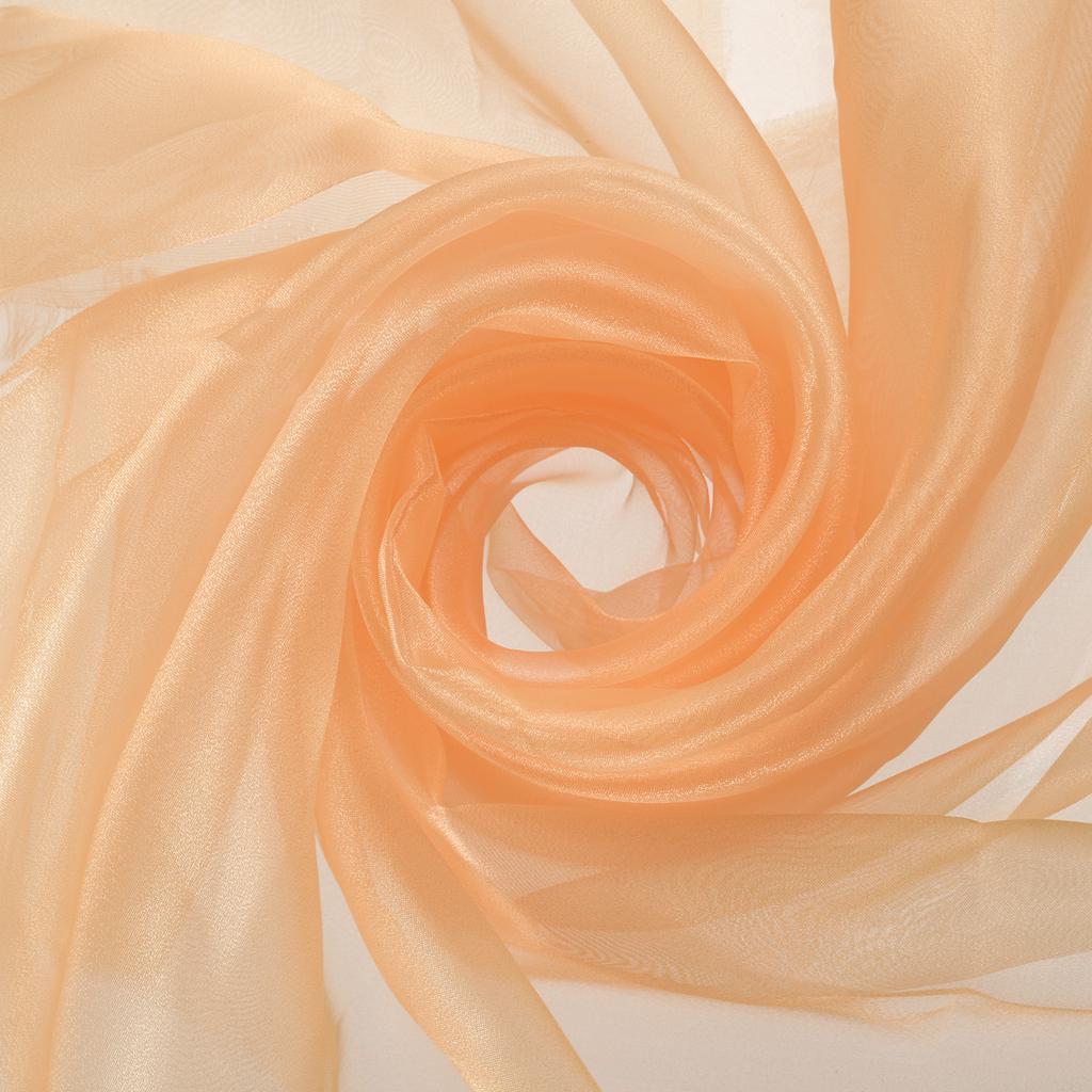 Organza Tulle Roll Fabric 60" Bridal Solid Sheer Organza Crystal Organza Sheer Silky Fabric for DIY Craft Table Home Decoration