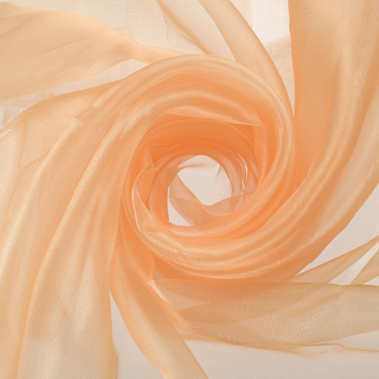 

Organza Tulle Roll Fabric 60 Bridal Solid Sheer Organza Crystal Organza Sheer Silky Fabric for DIY Craft Table Home Decoration 60 Inch персиковий