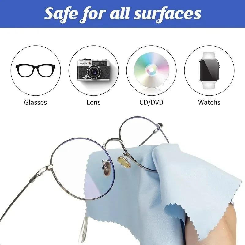 10 Pcs Microfiber Glasses Cleaner Microfiber Glasses Cleaning Cloth For Lens Phone Screen Cleaning Wipes Eyewear