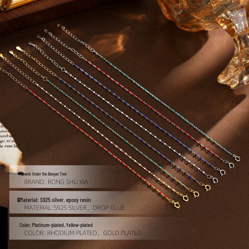 Banyan Tree S925 Silver Dopamine Simple Bracelet for Women - Trendy, Slim Korean-Style Jewelry