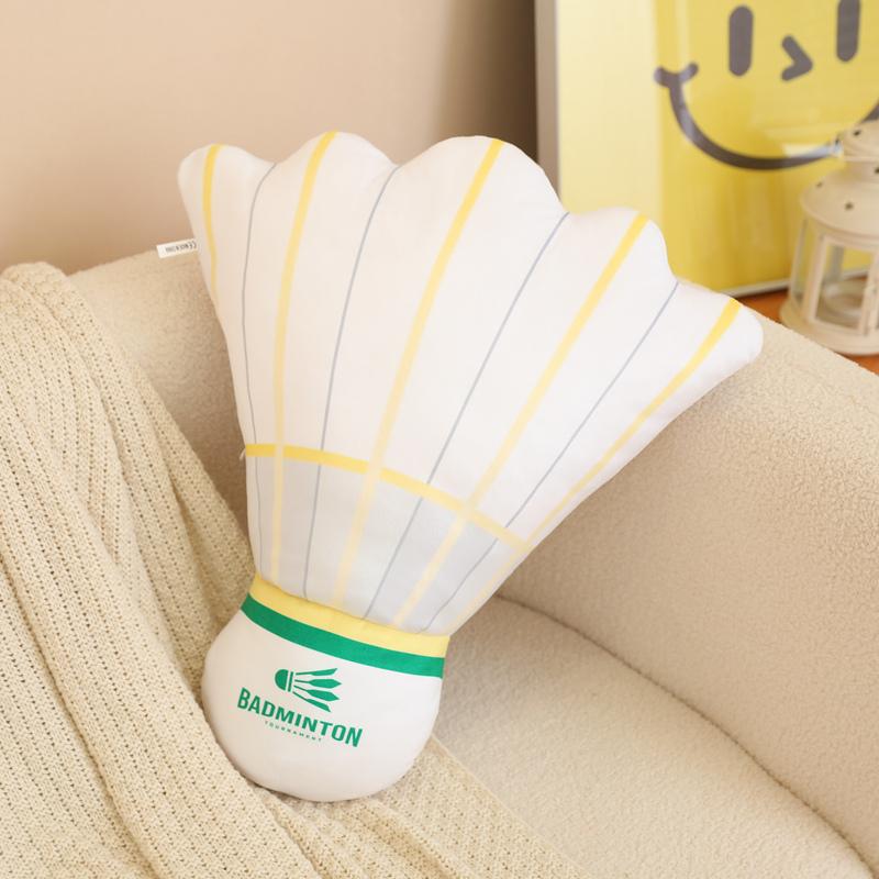 Levensecht Badminton Kussen Creatief Schattig Simulatie Badminton Pluche Vachtje Schattige Pluche Pop Leuk Speelgoed Woondecoratie