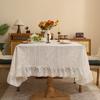 New Light Luxury Retro Lace Tablecloth Dustproof Heat Insulation Beautification Dining Table Cloth Coffee Table Cover