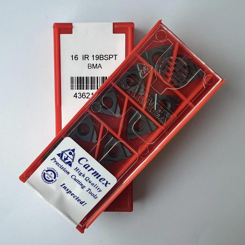 Original / 16IR19BSPT BMA / Industrial Indexable Carbide Inserts 10 Pcs