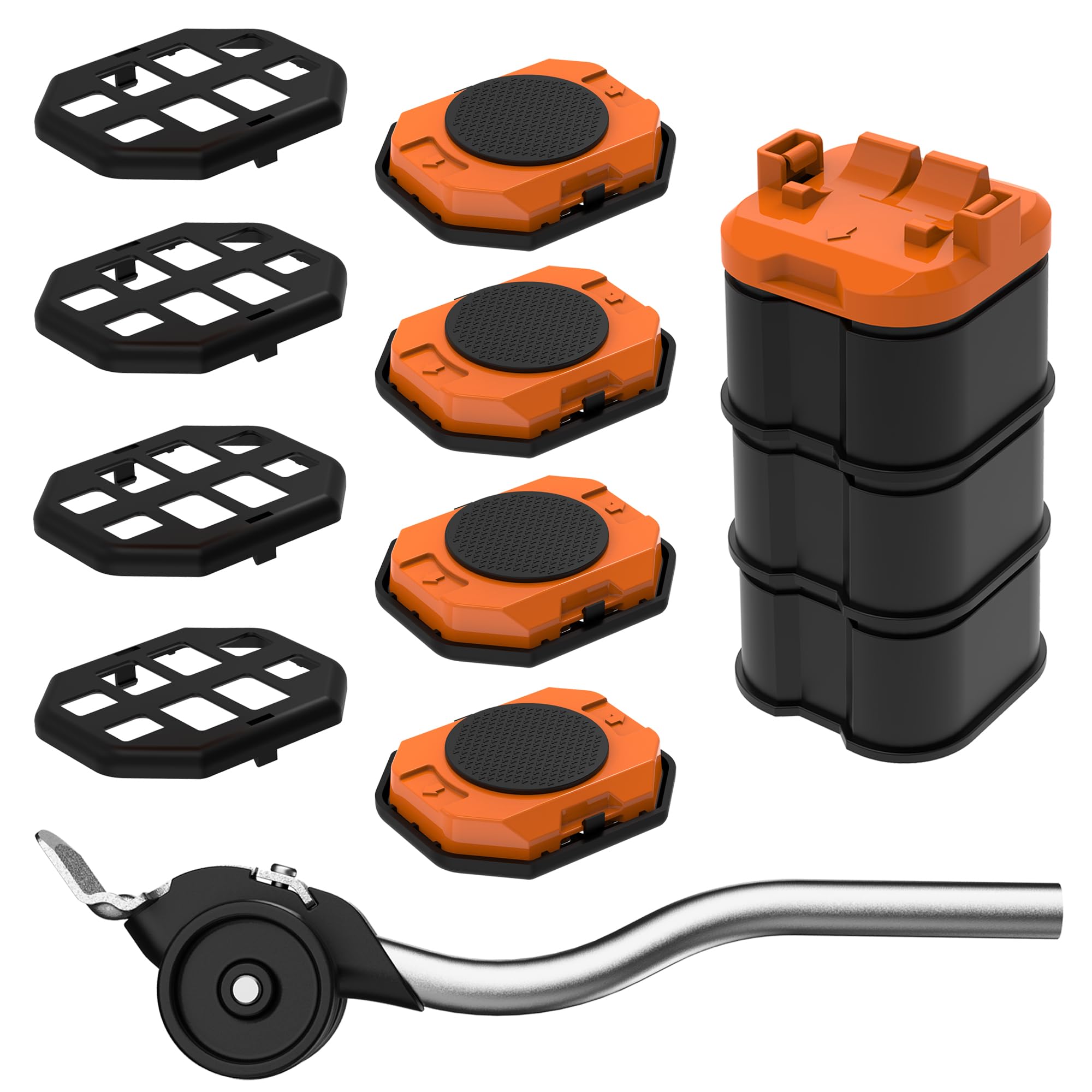 

Furniture Lightweight Carrier Dolly with Slider and 300kg Weight Convenient for Moving Heavy Items Movers, Wheels, 2-in-1, Capacity, (Orange) помаранчевий