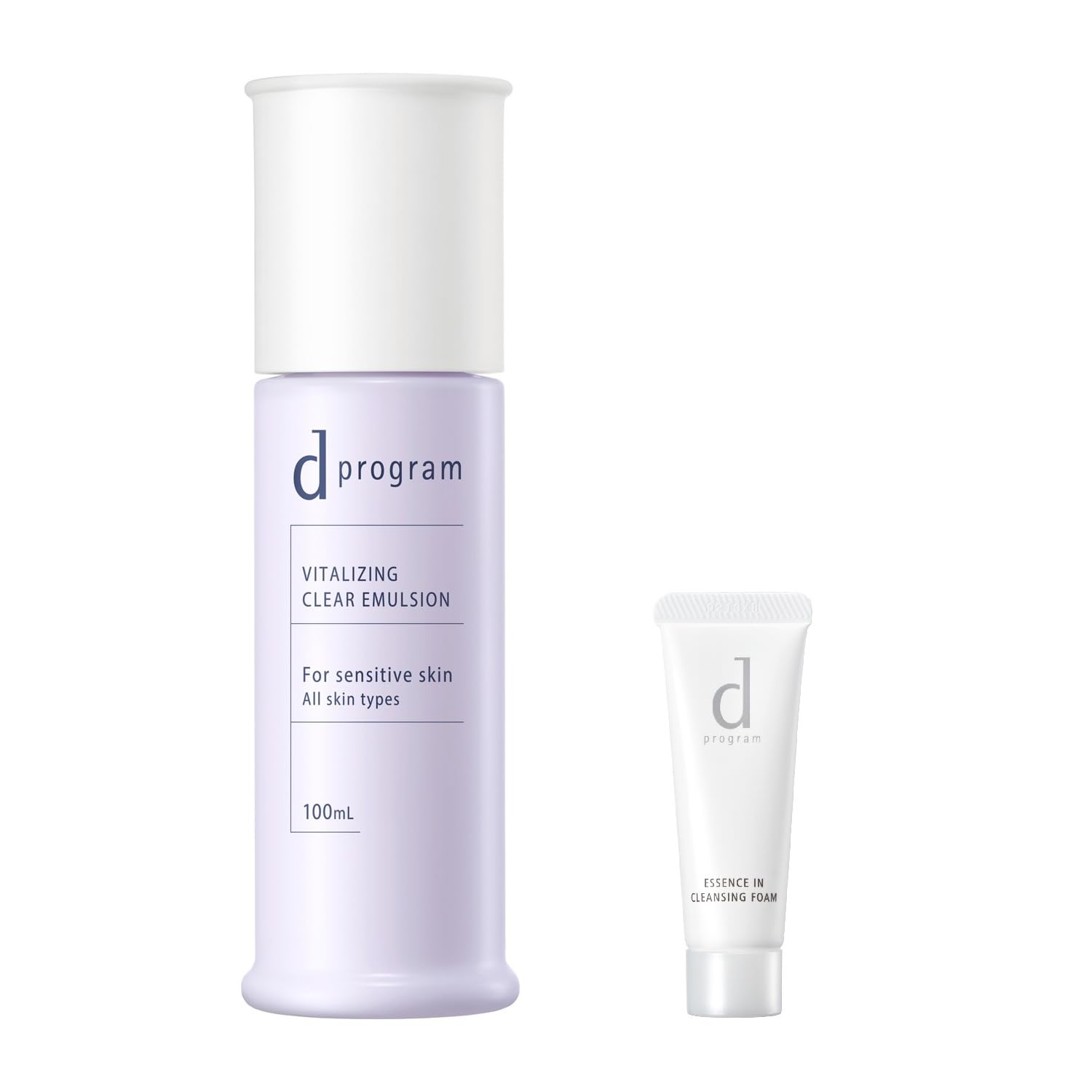 d program Online Exclusive Kit Vitalizing Clear Emulsion EX 100mL Face Wash 20g Emulsion Type Delicate Skin Moisturizing Prevents Skin Irritation