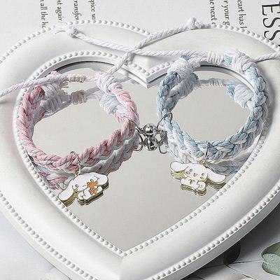 Cinnamoroll Gestrickte Magnetarmbänder - Niedliche Cartoon Bestie Geschenke für Frauen