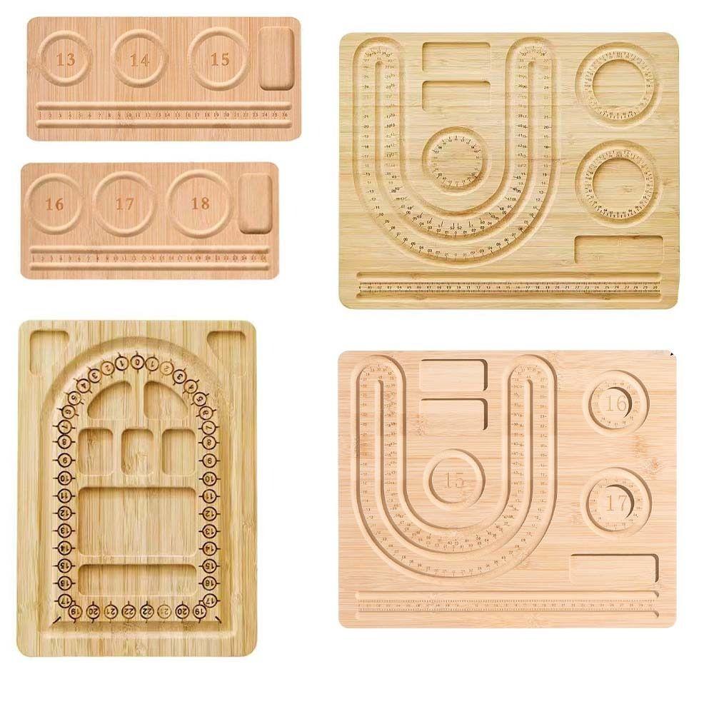 With Scale Wooden Bead Board Multiple Types Jewelry Design Board  Girls Women