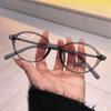 Stylish Oval Lightweight Unisex Glasses: Versatile Myopia-Compatible Soft TR Frame