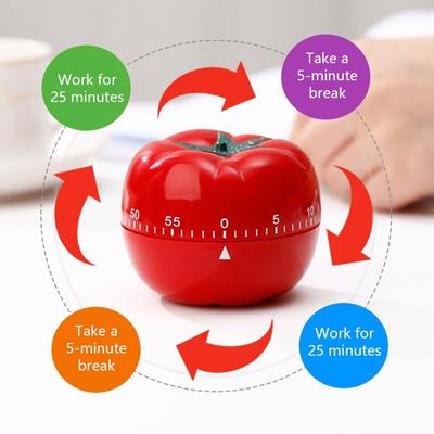 1 pz. Timer da cucina a forma di pomodoro rosso, promemoria, sveglia, timer creativo e carino, timer meccanico, gadget da cucina durevoli