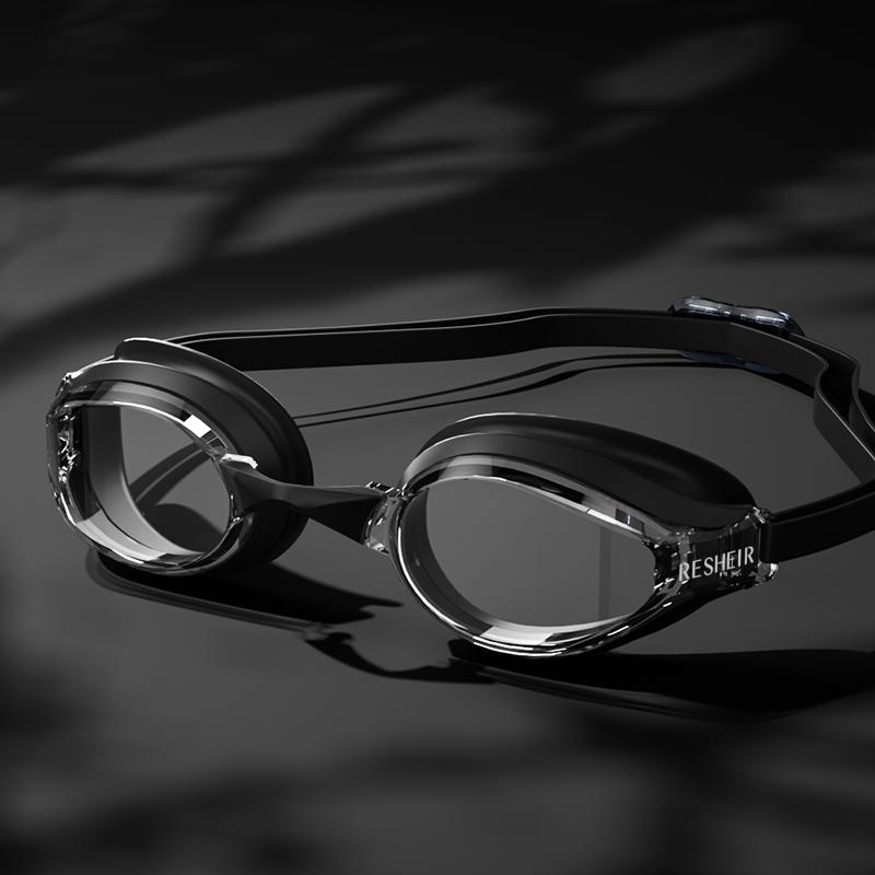 Unisex profesjonelle svømmebriller for konkurranse, HD-linse og antiduggs-svømmebriller for voksne