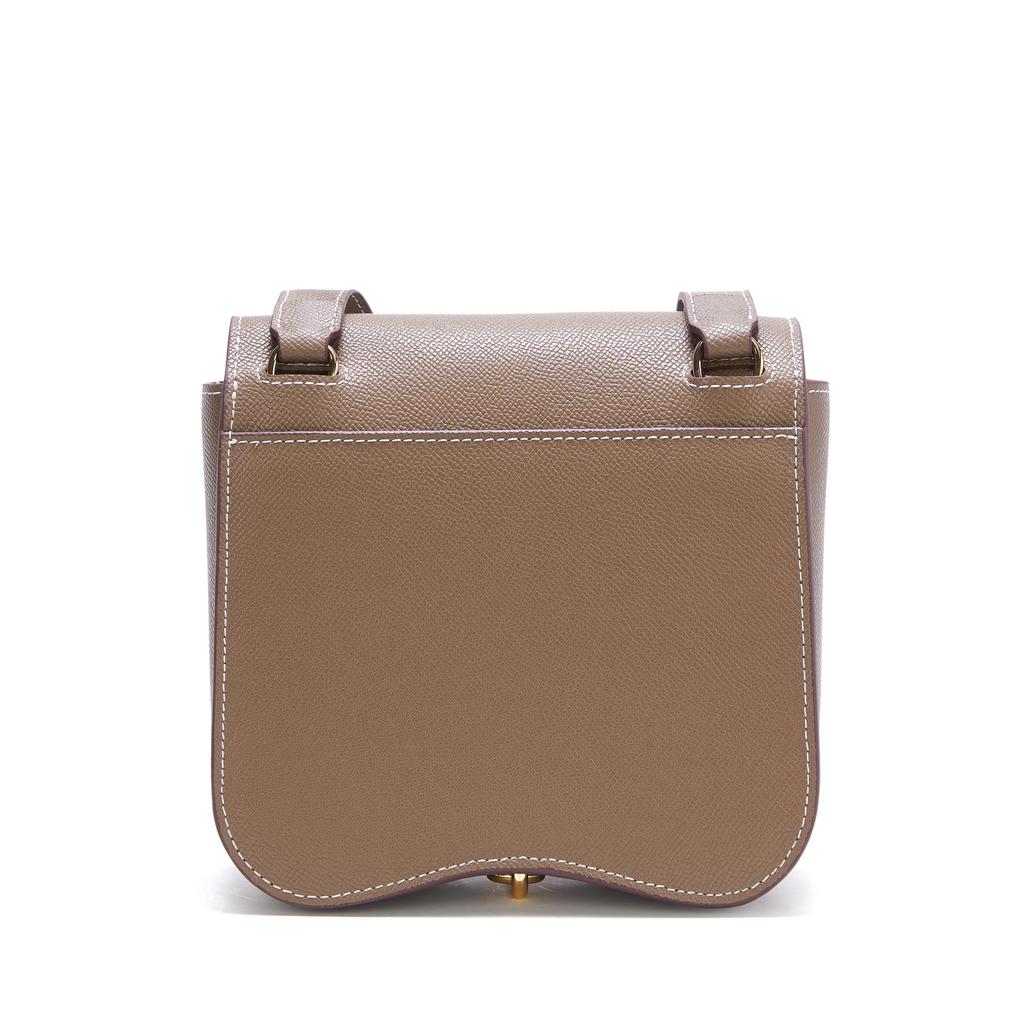 Bag 2025 New Hand Rubbed Pattern Buttocks Bag Leather Fashionable And Simple Shoulder Crossbody Bag Fresh Cowhide Saddle Bag