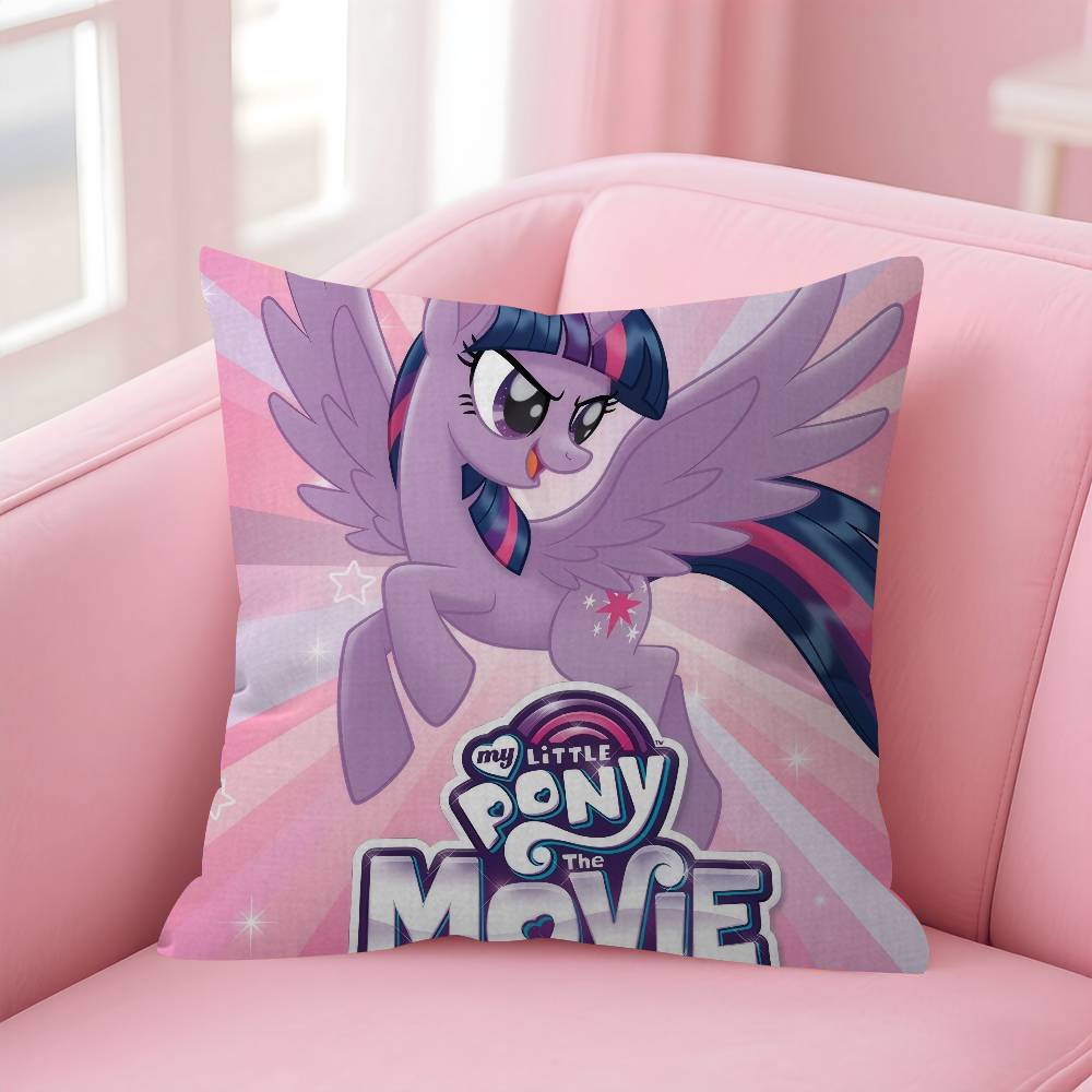 Maple Design Cushion Cover Happy Autumn Harvest Decor Holiday Decorati Pillow Cover Cartoon My L-Little P-Pony Pink