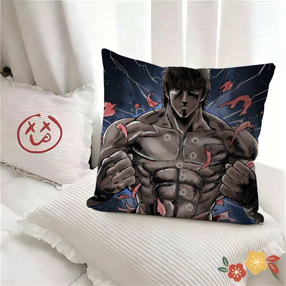 Pc Classic Action Anime HHokuto No Ken Pillow Case Fashion Square Pillowcase Bedroom Sofa Room Ins Decoration Leisure