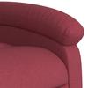 Vidaxl Foldable Armchair, Wine Red, Fabric Upholstered