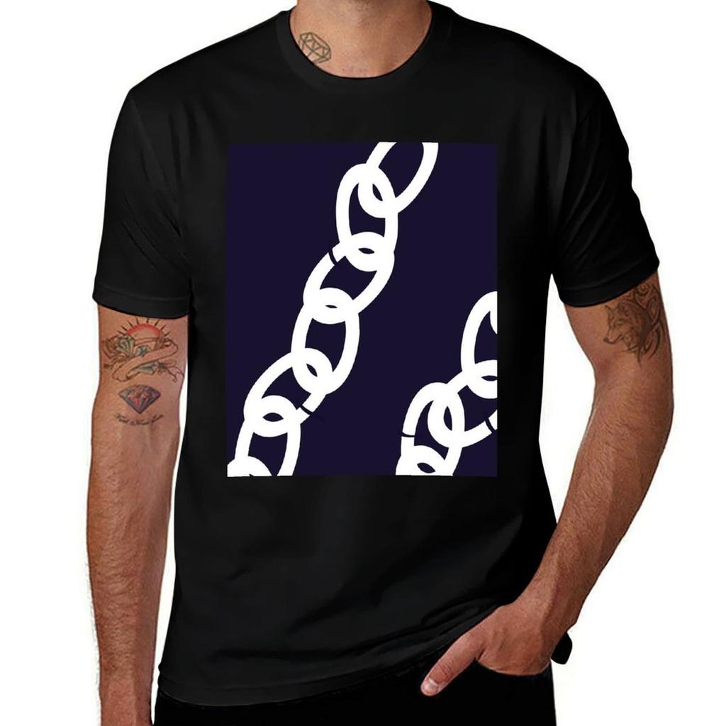 Nautical Chains T-Shirt Plus Size Summer Short Sleeve T-Shirt