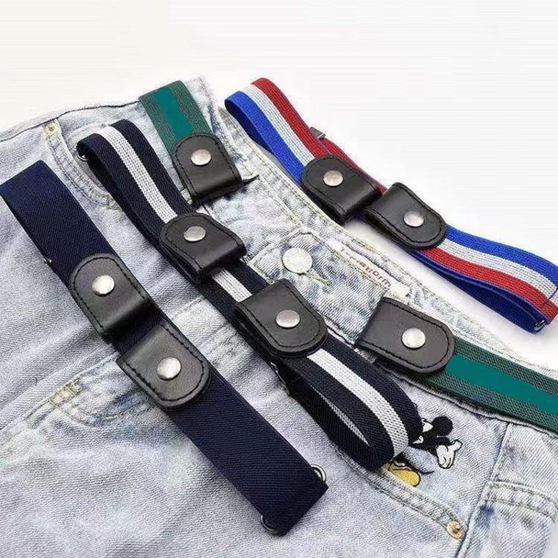 Invisible No Show Stretch Belt Women Elastic Waistband Jeans Versatile Fashion Accessory