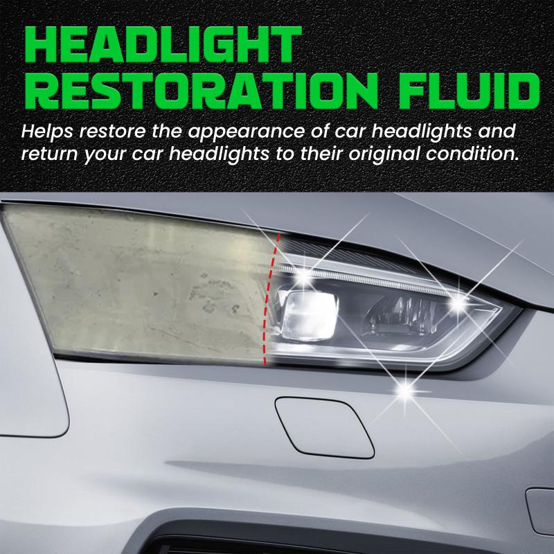 Universal Headlight Repair Cream Polish and Restoration Set for Clearer Brighter Lights Improves Road Safety Night Time Use