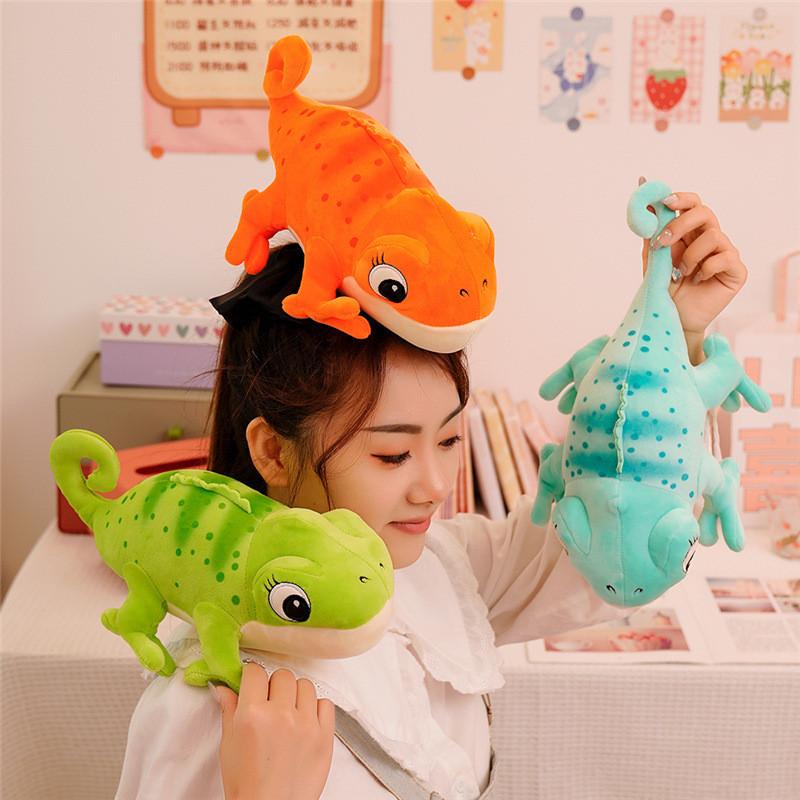 Chameleon Plush Toy Soft Stuffed Animal Kids Birthday Gift For Children